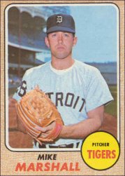 1968 Topps Baseball Cards      201     Mike Marshall RC